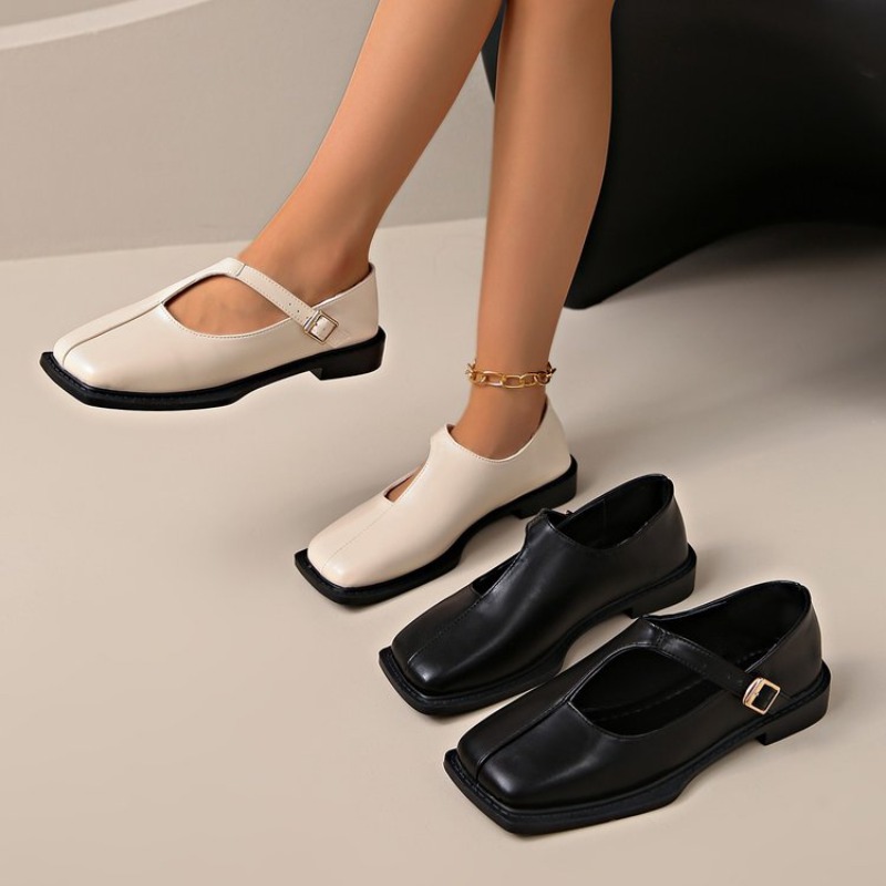 Women'S Fashion Shoes - Comemore Sepatu Loafer Retro Wanita Model