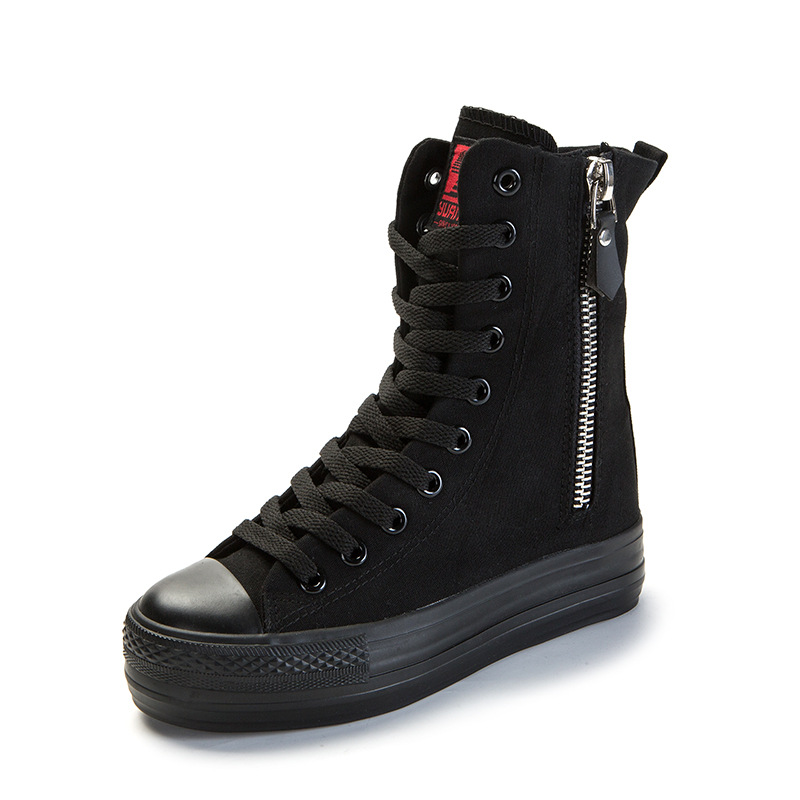Women'S Fashion Korea - Sepatu Wanita Sepatu Kanvas High-top Baru