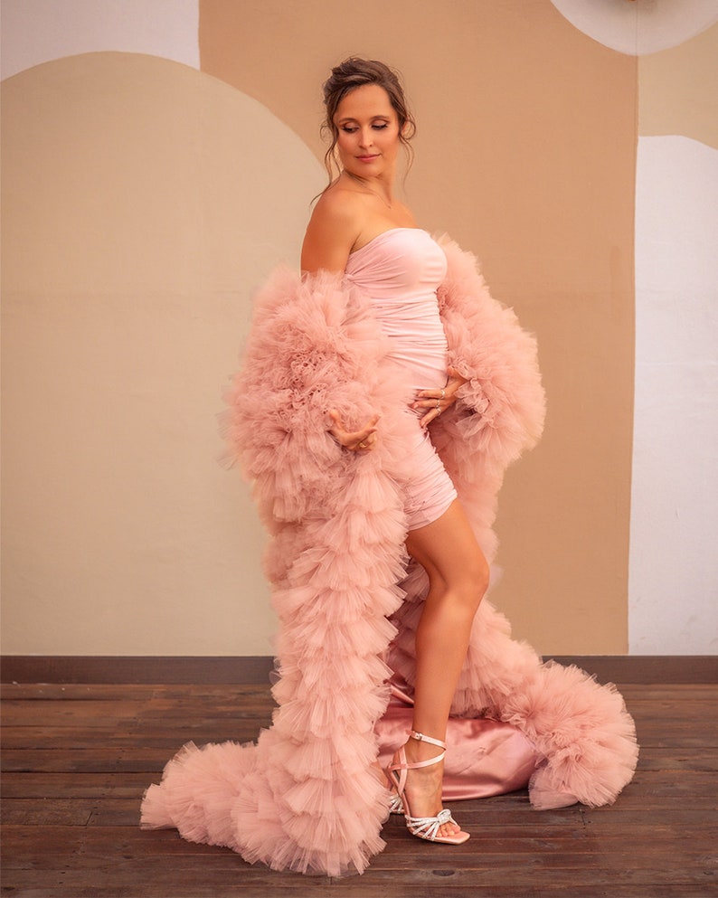 Mantel Tulle Berenda Warna Mer - Women Fashion Photoshoot ulasan dan harga