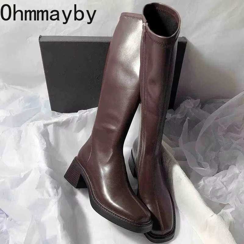 Sepatu bot hak tebal wanita, s - Women'S Fashion Korea ulasan dan harga