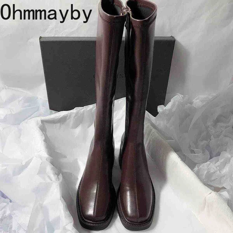 Sepatu bot hak tebal wanita, s - Women'S Fashion Korea ulasan dan harga