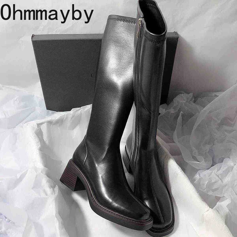 Sepatu bot hak tebal wanita, s - Women'S Fashion Korea ulasan dan harga