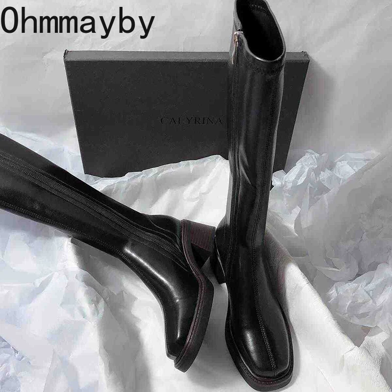 Sepatu bot hak tebal wanita, s - Women'S Fashion Korea ulasan dan harga
