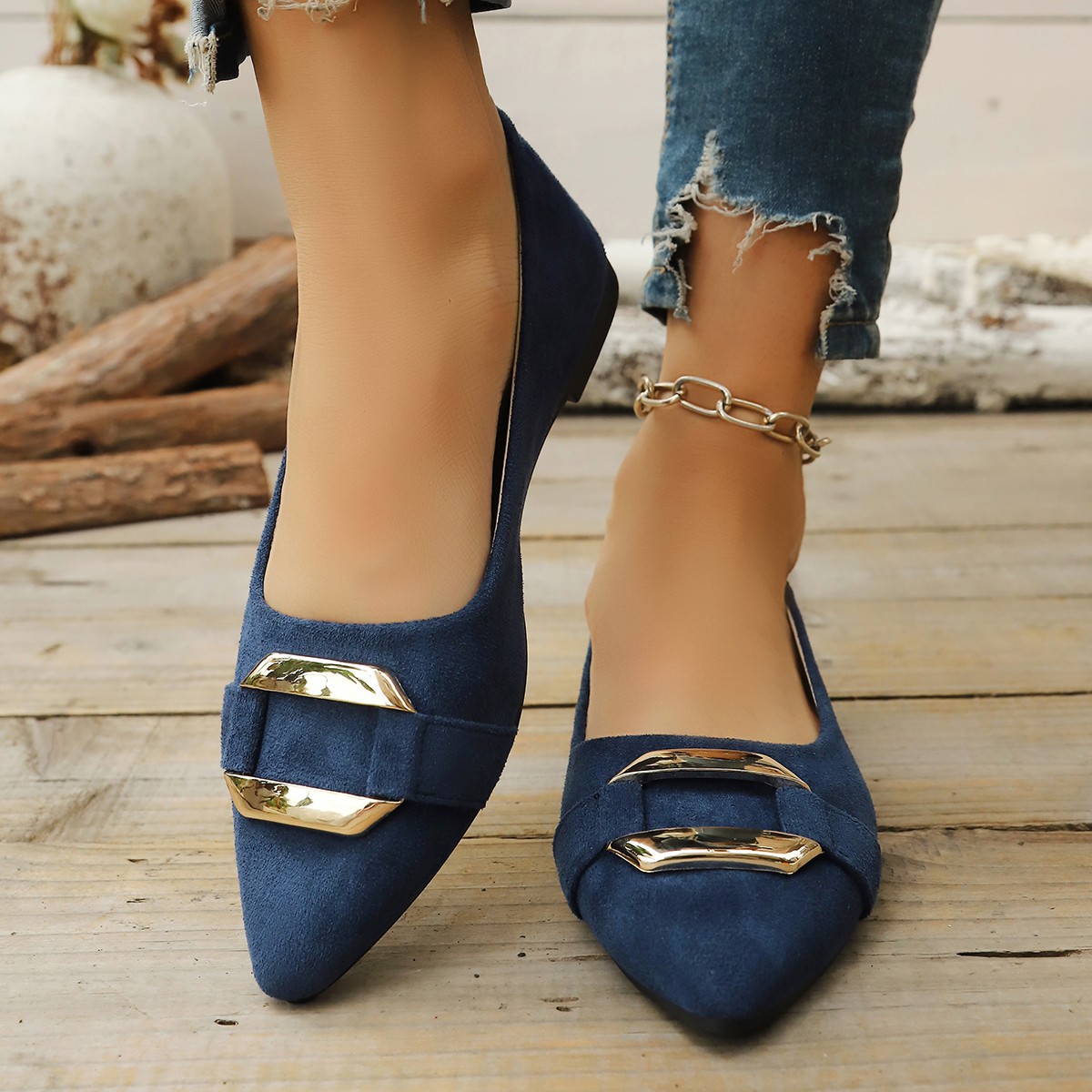 Sepatu Kasual Hak Rendah Seksi - Women'S Fashion Shoes ulasan dan harga