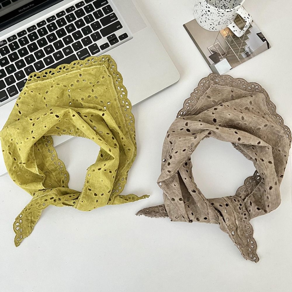 Syal Segitiga Motif Bunga Ring - Women Fashion Photoshoot ulasan dan harga