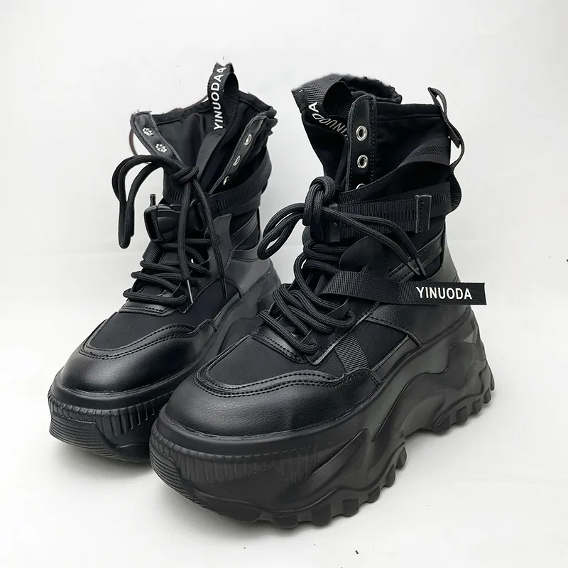 Sepatu Bot Platform Musim Gugu - Women'S Fashion Korea ulasan dan harga