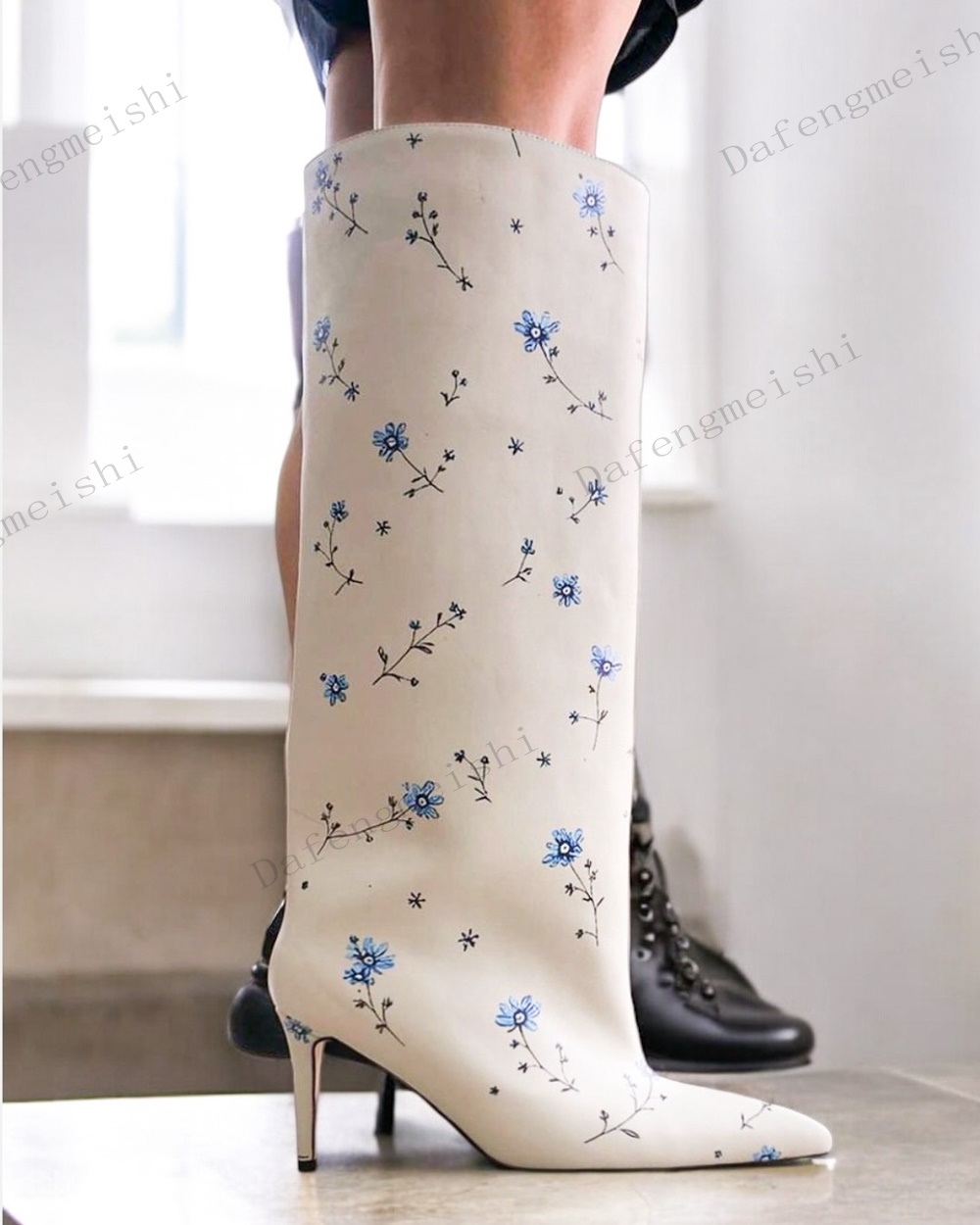 Sepatu Bot Tinggi Setinggi Lut - Women'S Fashion Knee High Boots ulasan dan harga