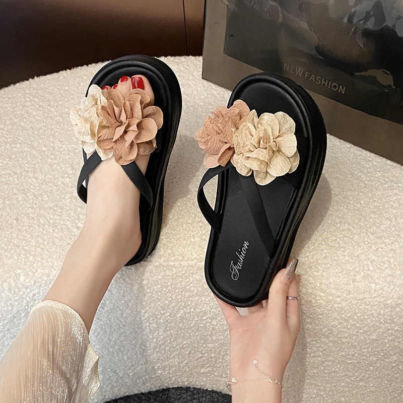 Sandal Platform Bunga Dua Warn - Women'S Fashion Korea ulasan dan harga