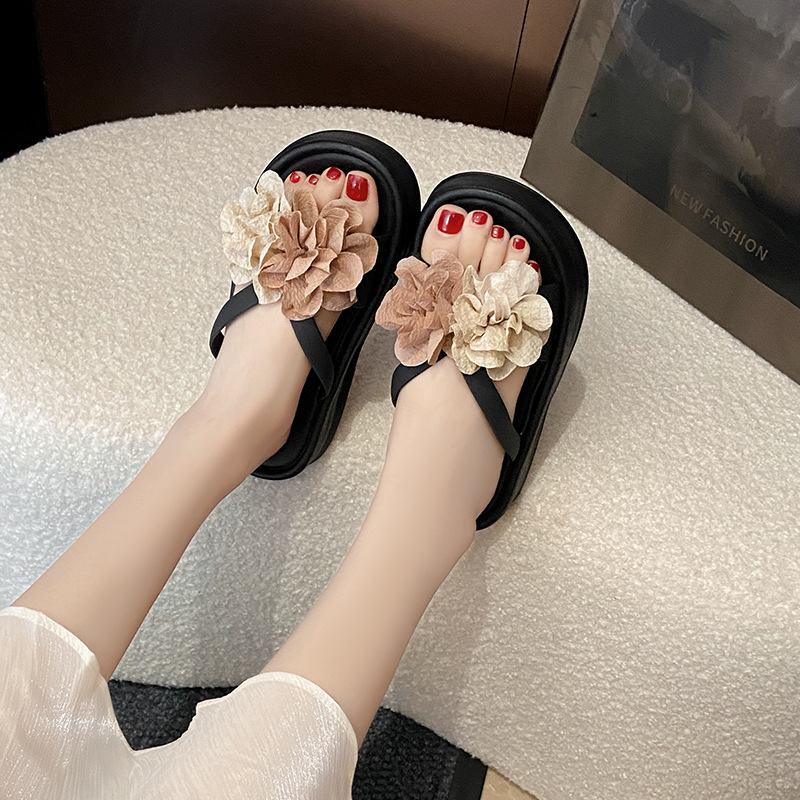 Sandal Platform Bunga Dua Warn - Women'S Fashion Korea ulasan dan harga
