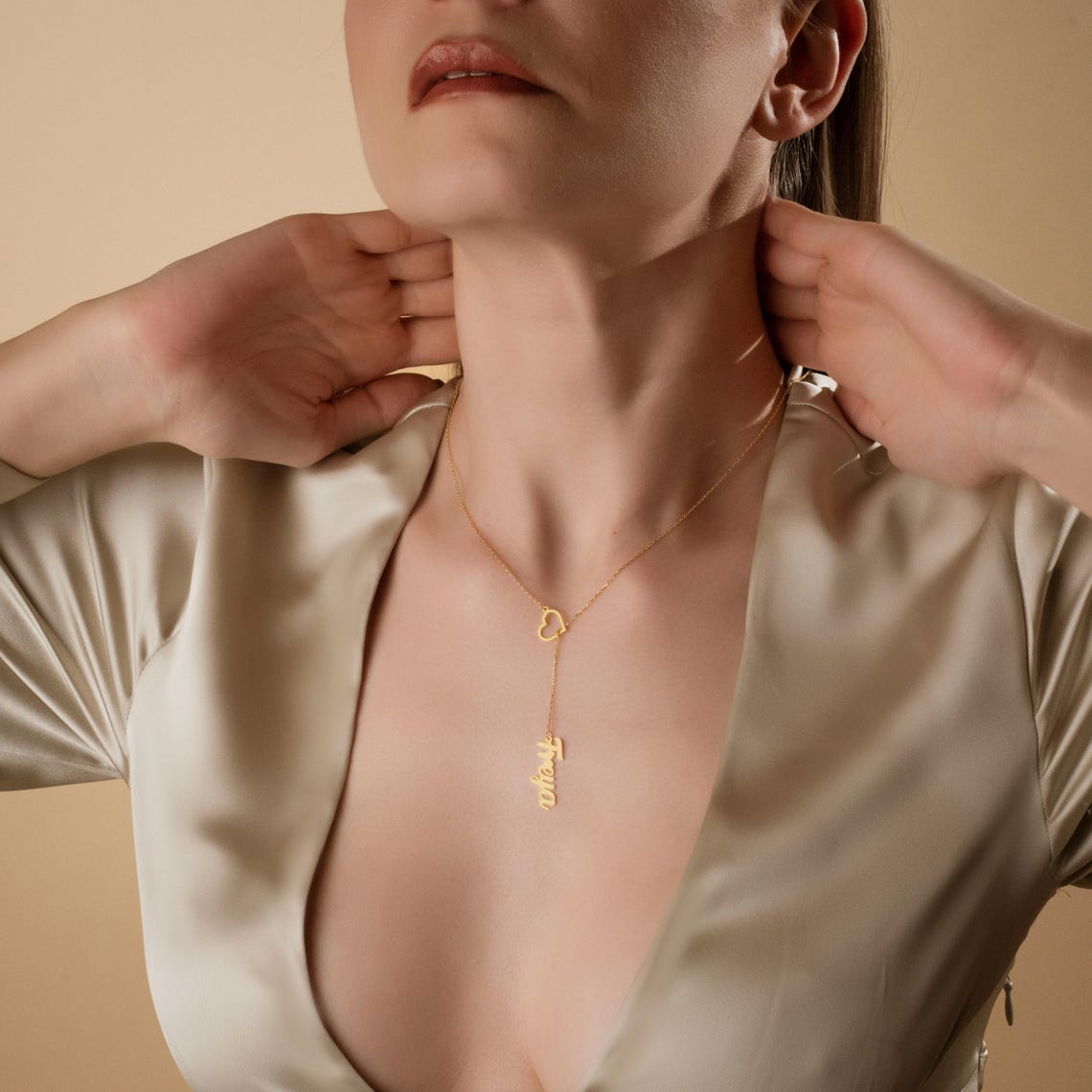 Kalung Baja Tahan Karat Panjan - Women Fashion Dress Names ulasan dan harga