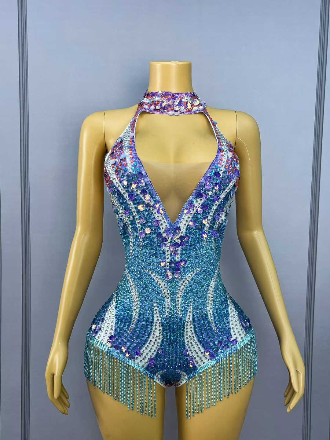 Bodysuit Wanita V-neck dengan  - Women Fashion Photoshoot ulasan dan harga