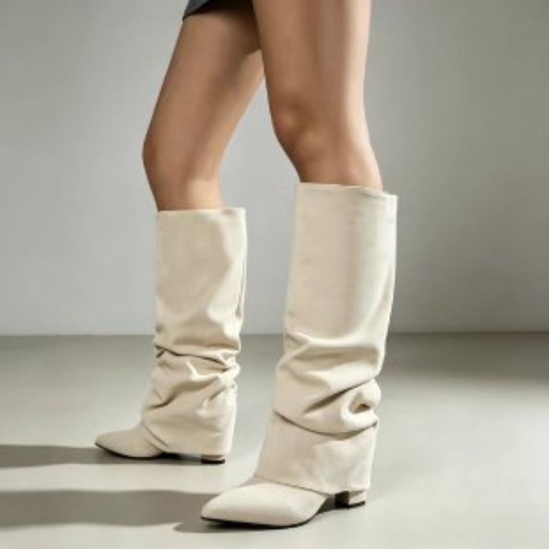 Sepatu bot wanita model retro  - Women'S Fashion Knee High Boots ulasan dan harga