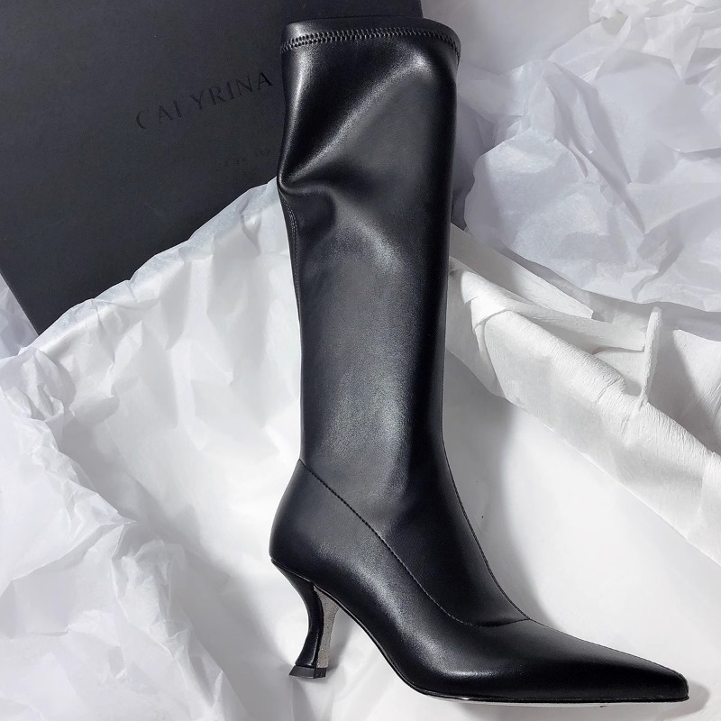 Sepatu Bot Model Stiletto Terb - Women'S Fashion Knee High Boots ulasan dan harga
