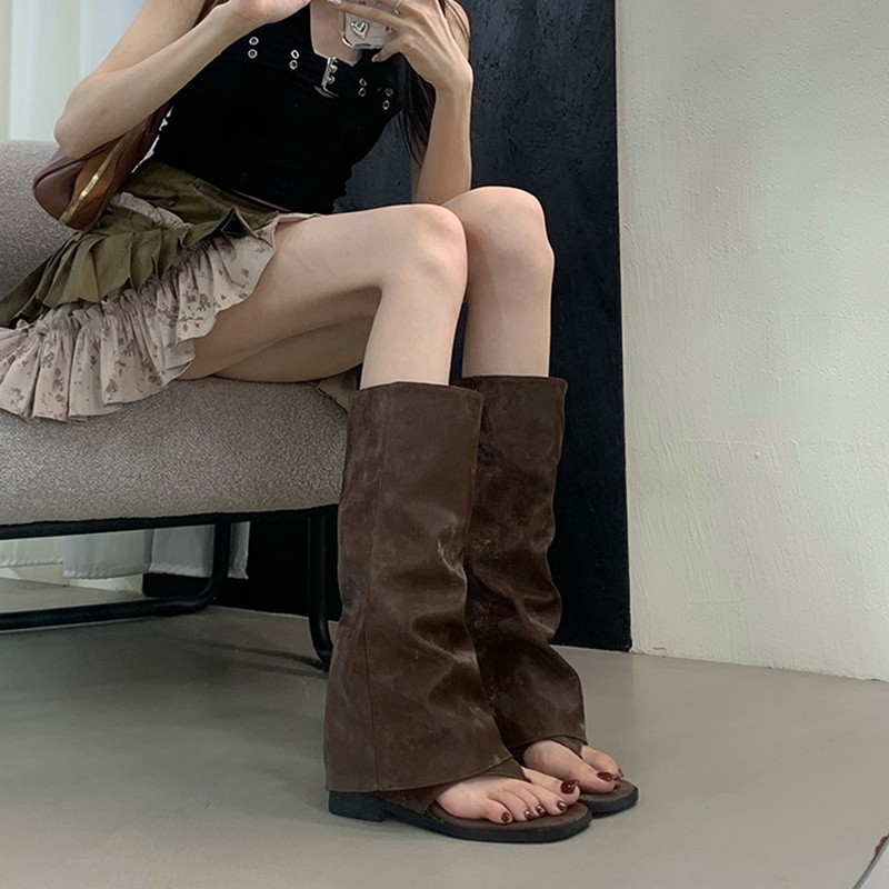 Sepatu Bot Wanita Model Hollow - Women'S Fashion Korea ulasan dan harga