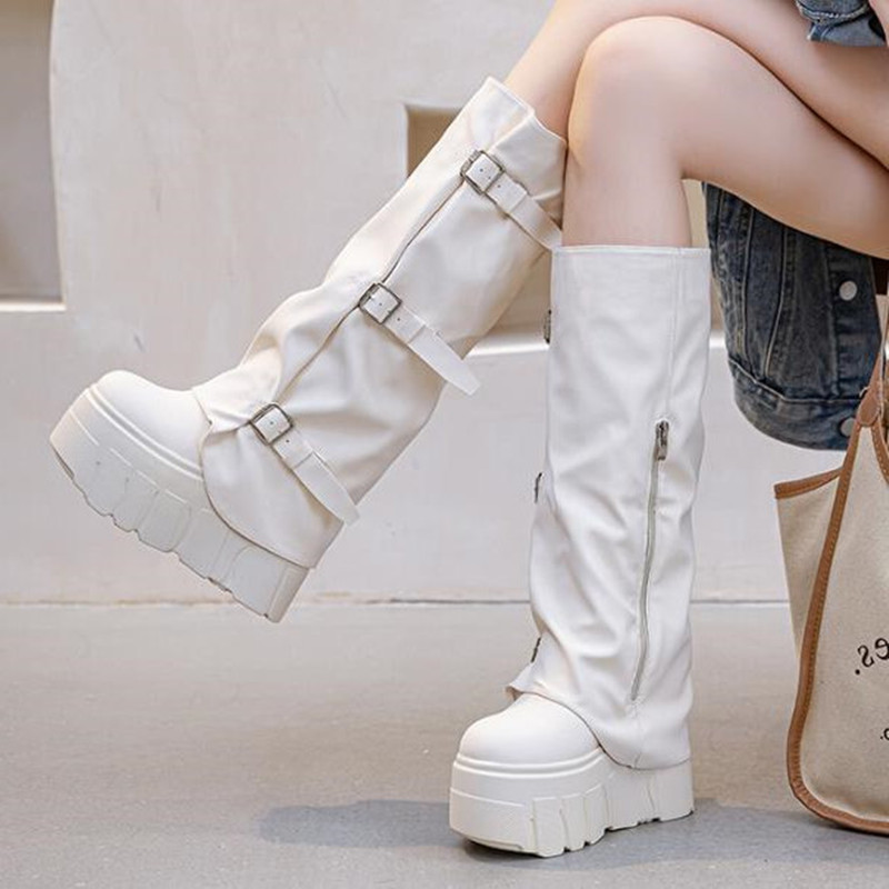 Sepatu Boots Wanita Platform T - Women'S Fashion Knee High Boots ulasan dan harga